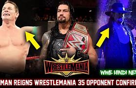 Image result for John Cena vs Roman Reigns WrestleMania