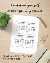 Image result for Editable Washing Instructions Template