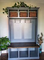 Image result for Entryway Storage Bench with Coat Rack