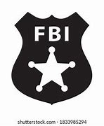 Image result for FBI Badge Black and White