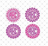Image result for Silhouette Floral Monogram