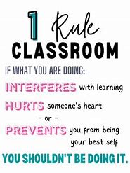 Image result for 1 Rule Classroom