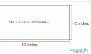 Image result for Size of No 10 Envelope