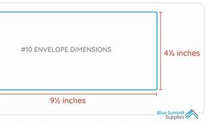 Image result for Number 10 Envelope Size