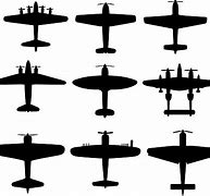 Image result for WW2 Plane Silhouette