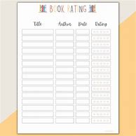 Image result for Free Printable Book Tracker Adult