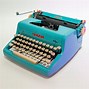 Image result for Teal Antique Typewriter