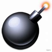 Image result for bomb emoji variation