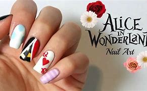 Image result for Alice in Wonderland Nail Designs