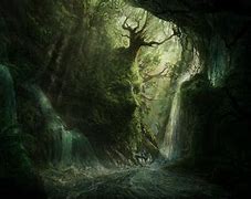 Image result for Dark Forest River Art