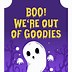 Image result for Halloween Treat Sign
