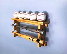 Image result for Horizontal Baseball Bat Display Rack