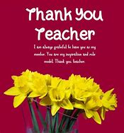 Image result for Thank You Cards for Teachers From Parents