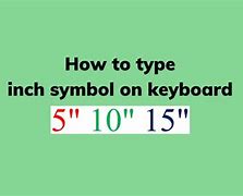 Image result for What Is Inch Symbol