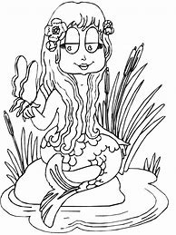 Image result for Mermaid Coloring Pages