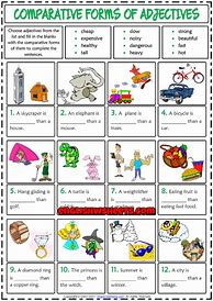 Image result for Comparative Adjectives for Kids