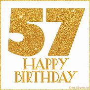 Image result for Happy 57th Birthday GIF