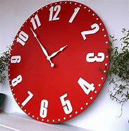 Image result for Large Red Wall Clock