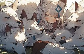 Image result for Girl and Wolf Banner Anime