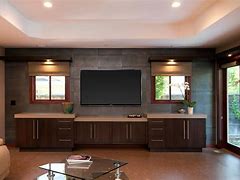 Image result for flat panel television wall designs