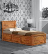 Image result for Single Wooden Bed Home