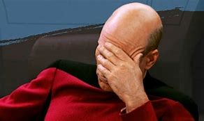 Image result for Picard Facepalm ASCII
