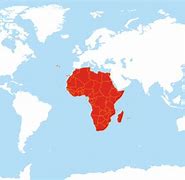 Image result for World Map with Africa Highlighted