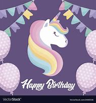 Image result for Unicorn Birthday Card