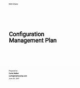 Image result for Software Configuration Management Plan Sample