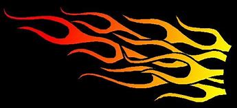Image result for Yellow Bicyles with Red Flames