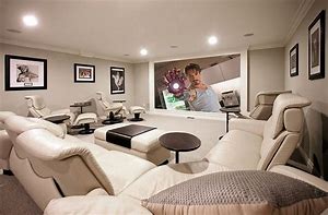 Image result for Small Basement TV Room