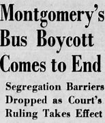 Image result for Montgomery Bus Boycott Victory