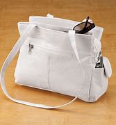 Image result for Ladies White Leather Handbags