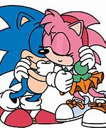 Image result for Sonic and Amy Hugging