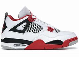Image result for Air Jordan 4 Fire Red Sneakers