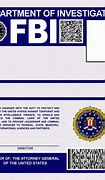 Image result for FBI ID Card Template