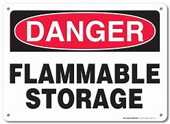 Image result for Drum Flammable Storage Sign