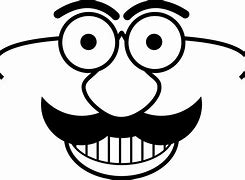 Image result for Silly Face Clip Art Black and White
