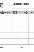 Image result for Job Search Tracking Sheet