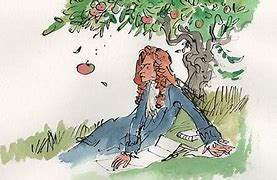 Image result for Newton Apple Cartoon