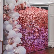 Image result for rose gold sequin balloon