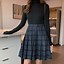 Image result for blue and black plaid skirts