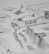 Image result for WW1 Trenches Drawing