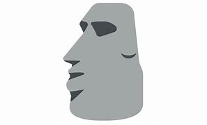 Image result for Moai Head Emoji