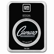 Image result for 1Oz Silver Bar with a Camaro