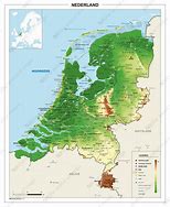 Image result for Physical Map of Netherlands