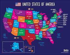 Image result for Us State Map by Region