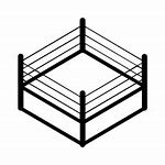 Image result for Empty Wrestling Ring Black and White