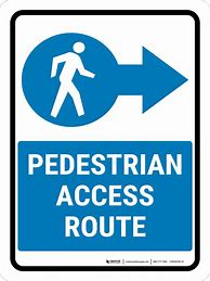 Image result for Access Route Sign