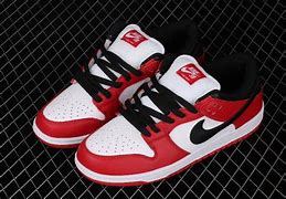 Image result for Nike SB Dunk Red and Black High